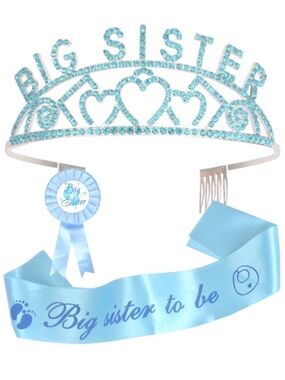 NWOT Big Sister Tiara and 'Big Sister to Be' Sash Set